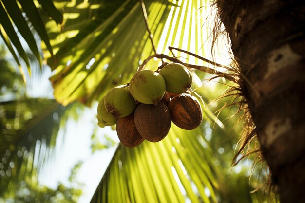 Nature coconut palm