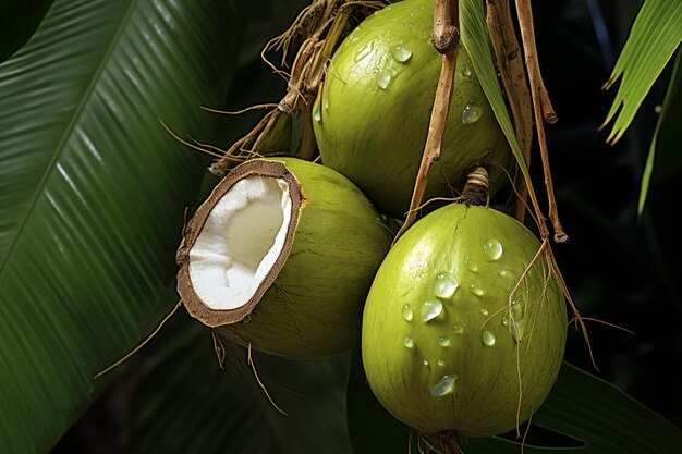 Nature coconut palm