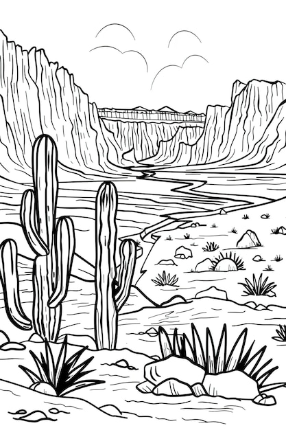nature coloring page