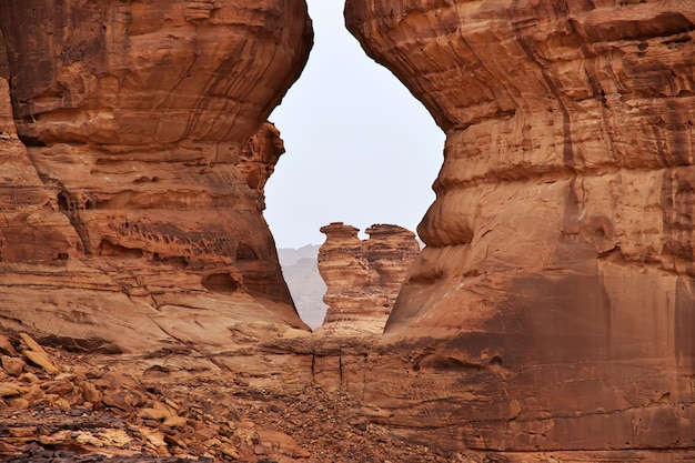 사막의 자연 닫기 Al Ula, 사우디 아라비아