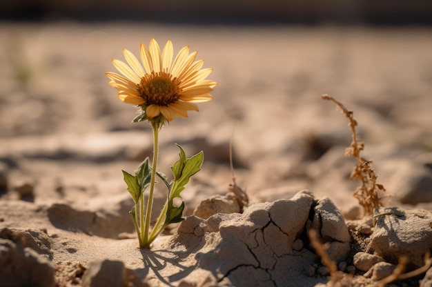 自然の干ばつの花 ai を生成