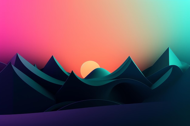 Nature dynamic gradient background