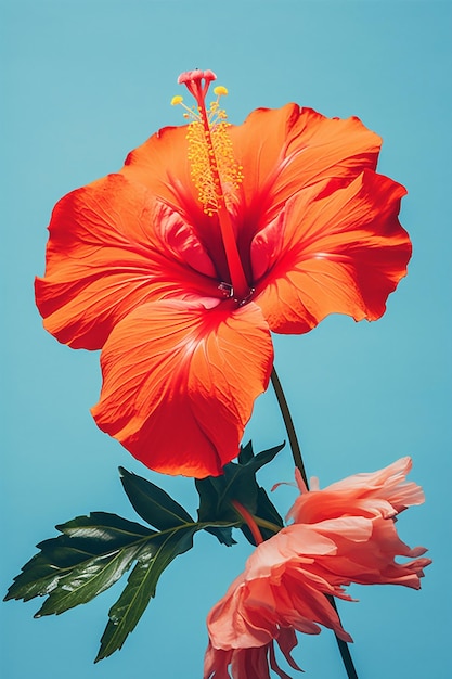 Nature flower hibiscus