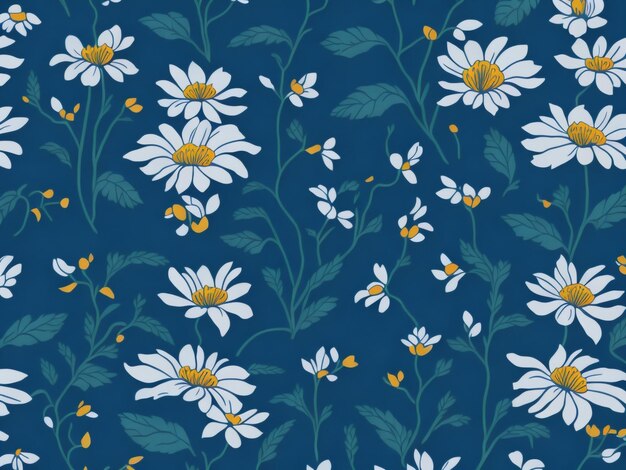 Nature flower seamless pattern design can use for print template fabric presentation textile b