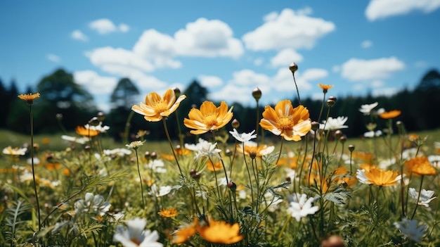 Nature flowers background image