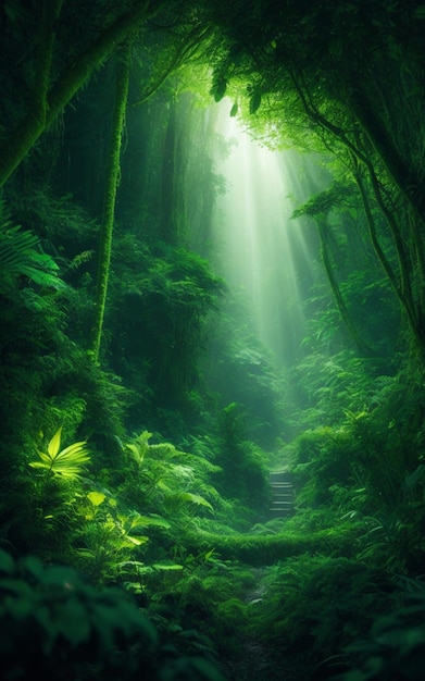 природа лес абстрактный фон