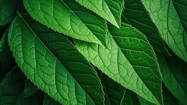 여름의 정원에 있는 녹색 잎의 자연 천연 녹색 잎 식물 생성 Ai
