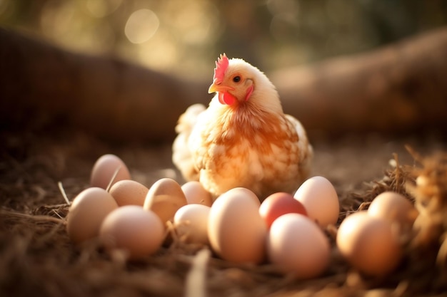 自然、鶏、食用家禽、家禽、有機鶏、田舎の卵、農業、ひよこ