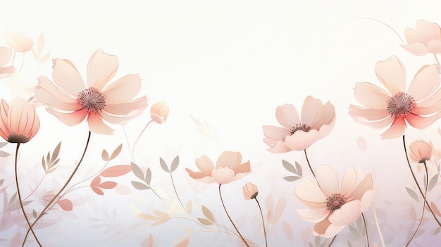 Nature illustration flower background