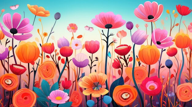 Photo nature illustration flower background