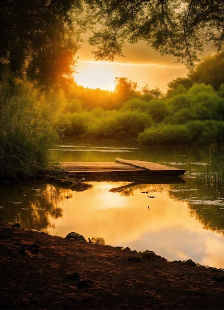 Nature Images with river