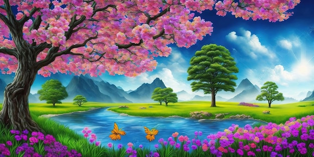 Nature Landscape Background