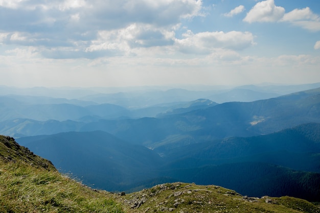 Nature landscape of beautiful mountains