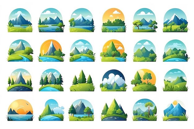 Nature Landscape Icons