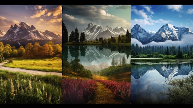 Photo nature landscapes background