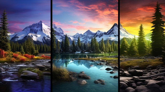 Photo nature landscapes background