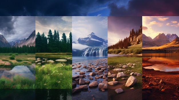 Photo nature landscapes background