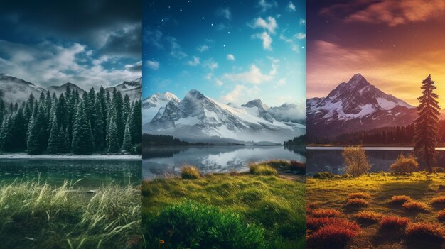 Photo nature landscapes background