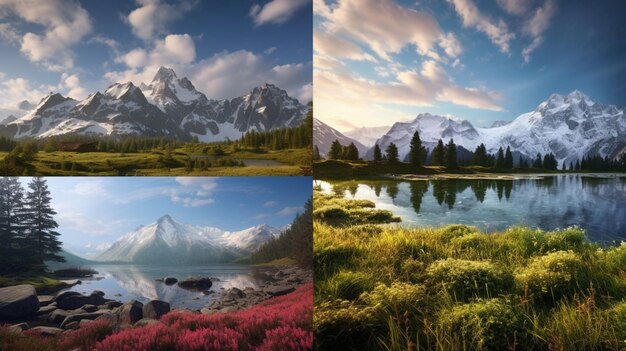 Photo nature landscapes background