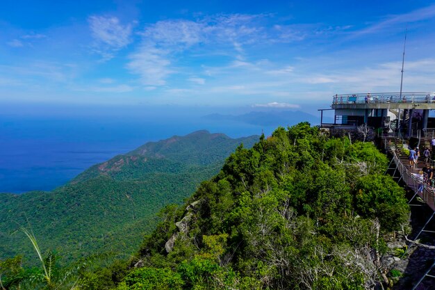 マレーシアのランカウィ島の自然 山々とジャングル