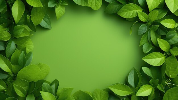 Nature leaf green background