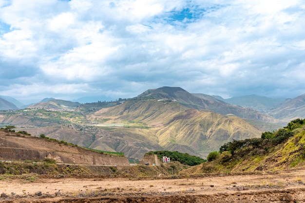 Nature in the mountain landscape of Colombia