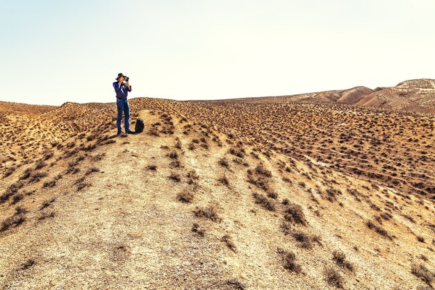 Photo nature photographer on mountain range