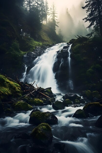 Nature Photography Of Waterfall