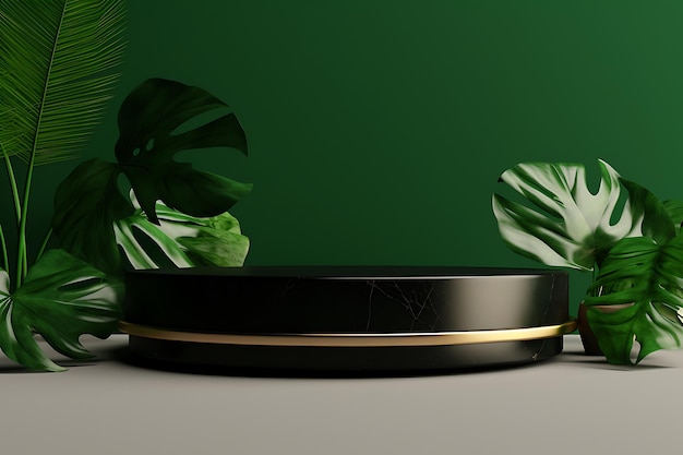 Природные растения 3D реалистичный подиум промо-дисплей продукта