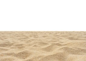 Nature sand beach texture in summer sun isolated on white sand texture in nature nature and travel