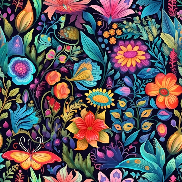 nature seamless pattern design