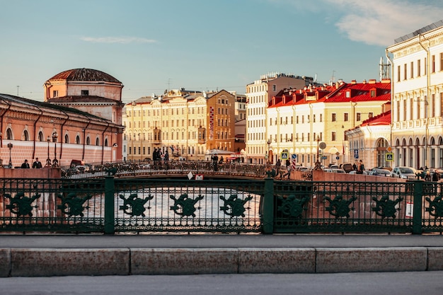 Nature sights architecture and life of the city of Russia Saint Petersburg