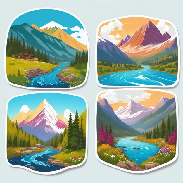 Photo nature stickers