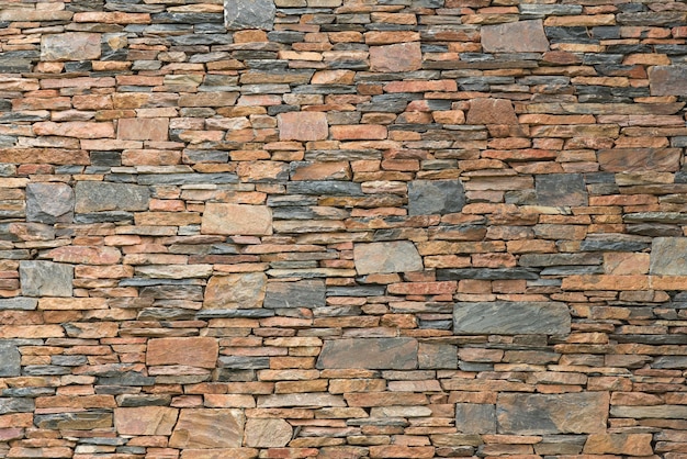 nature stone arrange in random stack for decorative wall in house