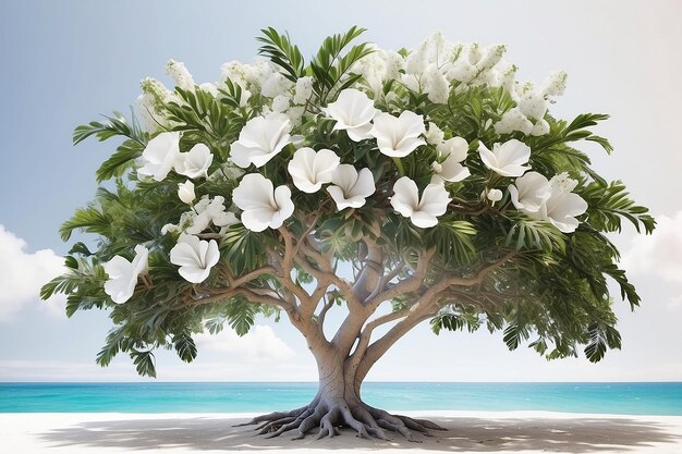 Nature white beauty tree tropical