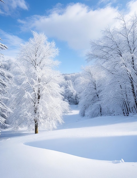 nature with snow