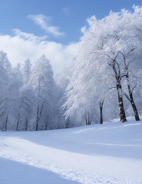 雪のある自然