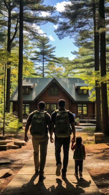 Naturefilled family adventure in the woods