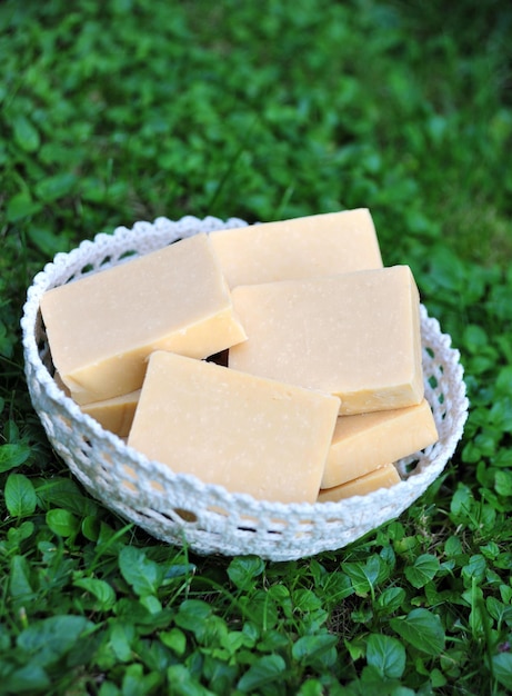 Photo naturel handmade soap bars for body and hand wash