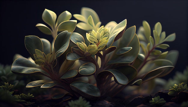 Natures beauty captured in close up shot generative AI