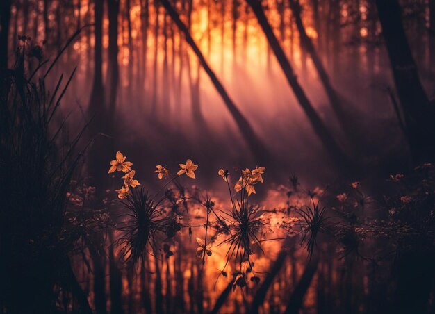 Photo a natures beauty captured in colorful flower close up landscape