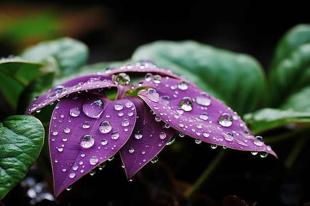 Natures Elegance Falling Water Droplet