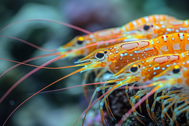 Natures Palette Under the Sea The Warm Hues of a Shrimp in Harmony