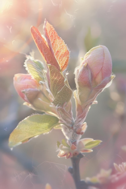 Natures Soft Touch A Young Peachs Fuzzy Skin Illuminated by the Gentle Spring Sun