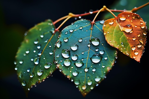 自然の ⁇  雨の美 雨の写真