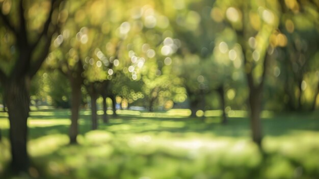 Natures Whisper Soft Focus Park Canopy and Bokeh