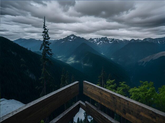 Natuur in Canada met prachtige bergen en bossen