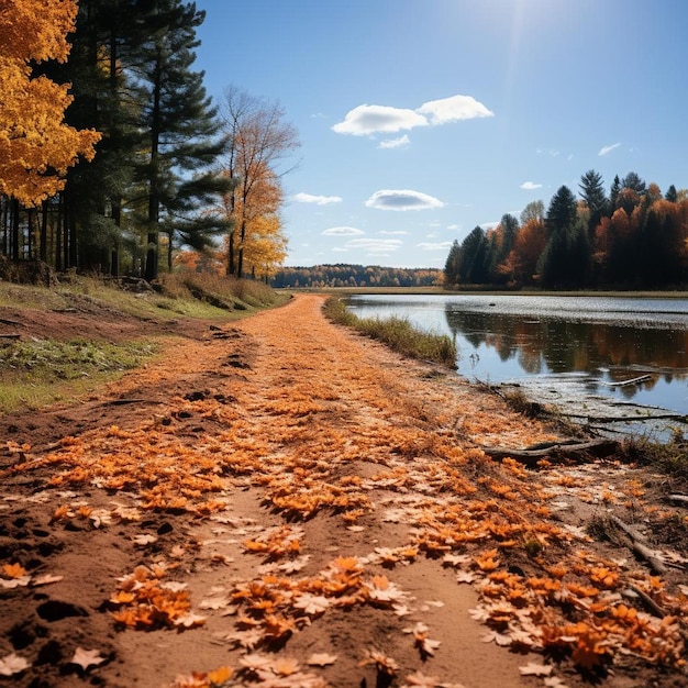 Natuur Palette Herfst Landschap Foto