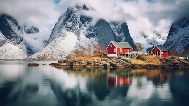 Foto natuur van de prachtige rivier uhd behang