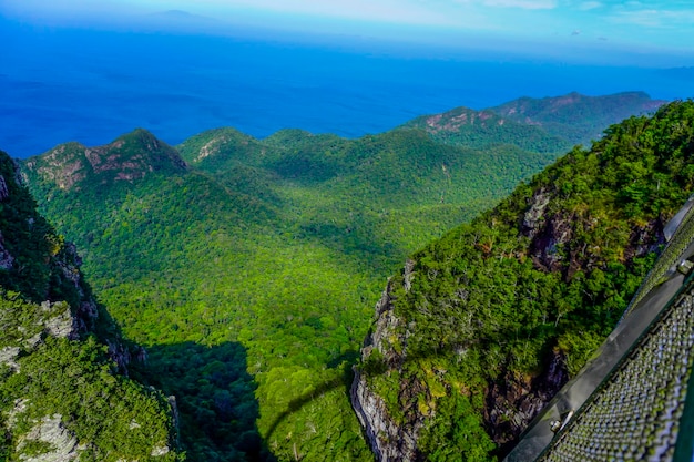 Natuur van het eiland Langkawi in Maleisië Bergen en jungle